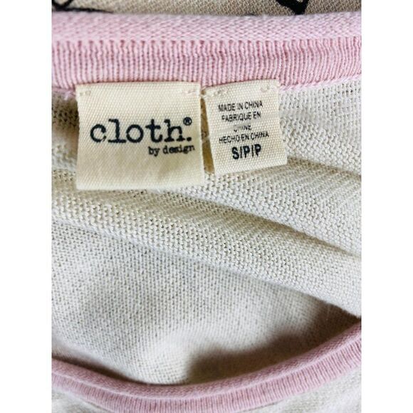 Cloth by Design cotton scoop neck oversized beige - Picture 5 of 5